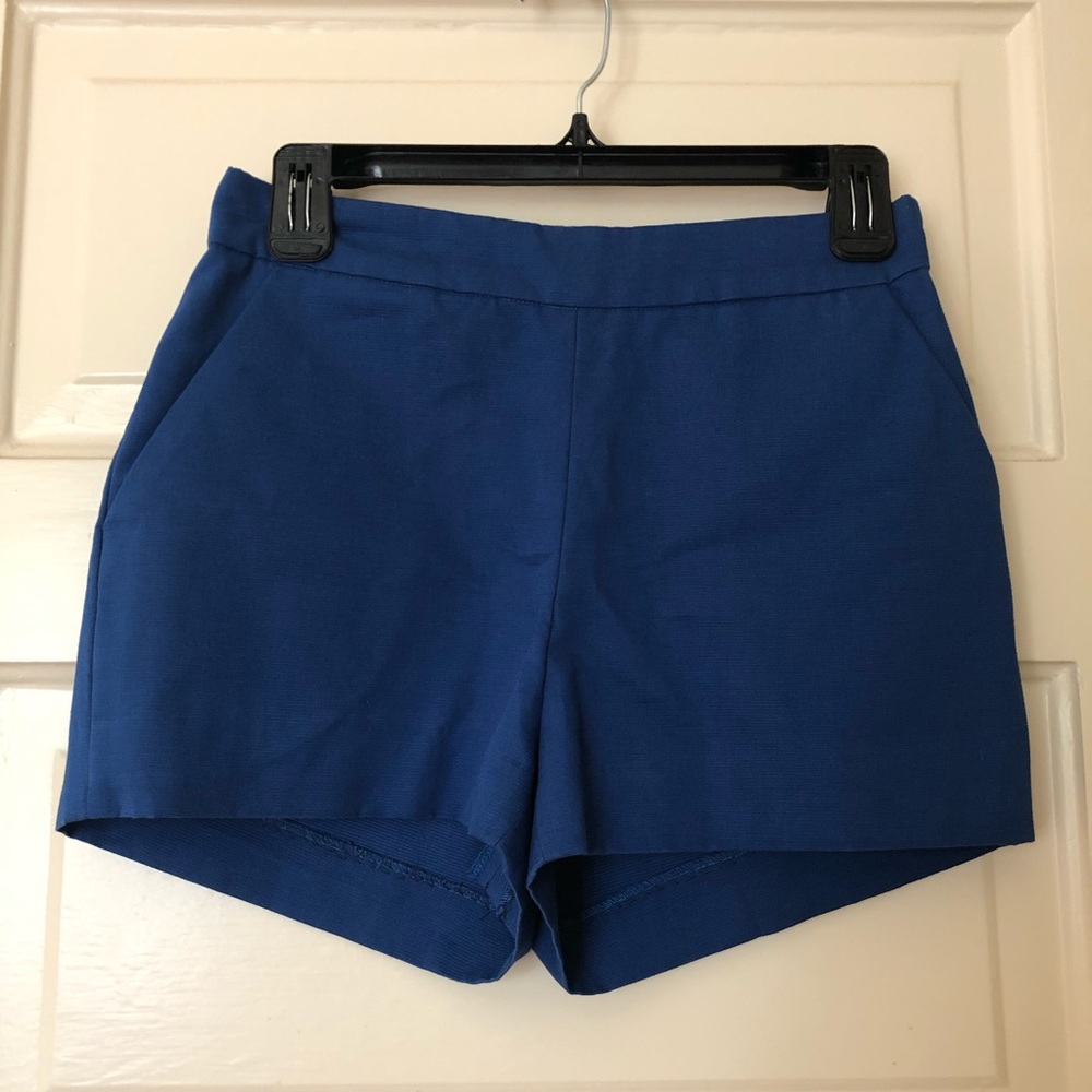 Chloe Dao project runway blue high waist shorts